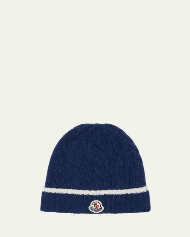Boy's Cable-Knit Beanie, Size S-L